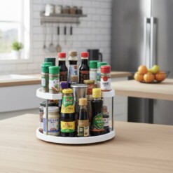 Etagère de cuisine rotatif 2 Niveaux 360°