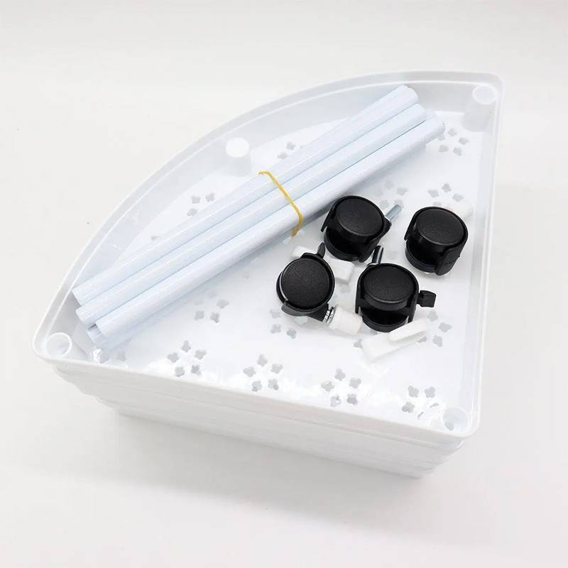 Etagère de coin salle de bain 4 Niveaux mobile – Image 7