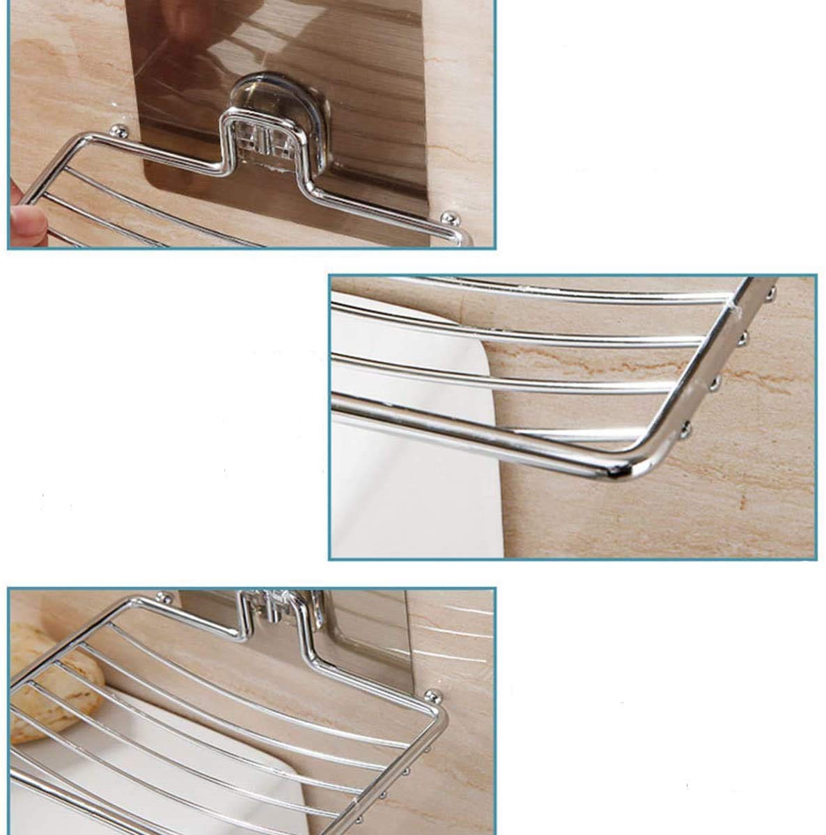 Porte savon mural adhésif Gris FIRLA – Image 5