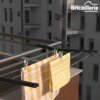 Sèche linge rabattable pour Balcon barreaudage avec Corde