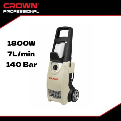 Nettoyeur Haute Pression 1800W 140bar CROWN | CT42004