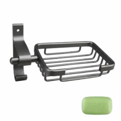 Porte savon mural en Aluminium avec crochet