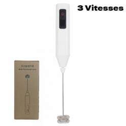 Mousseur à café rechargeable 3 vitesses