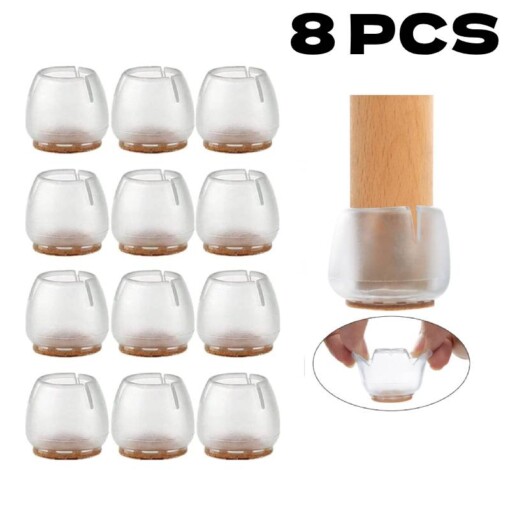 Capuchons protection meuble silicone 8PCS FIRLA
