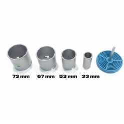 Alternative view of Scie à cloche pour béton 6PCS