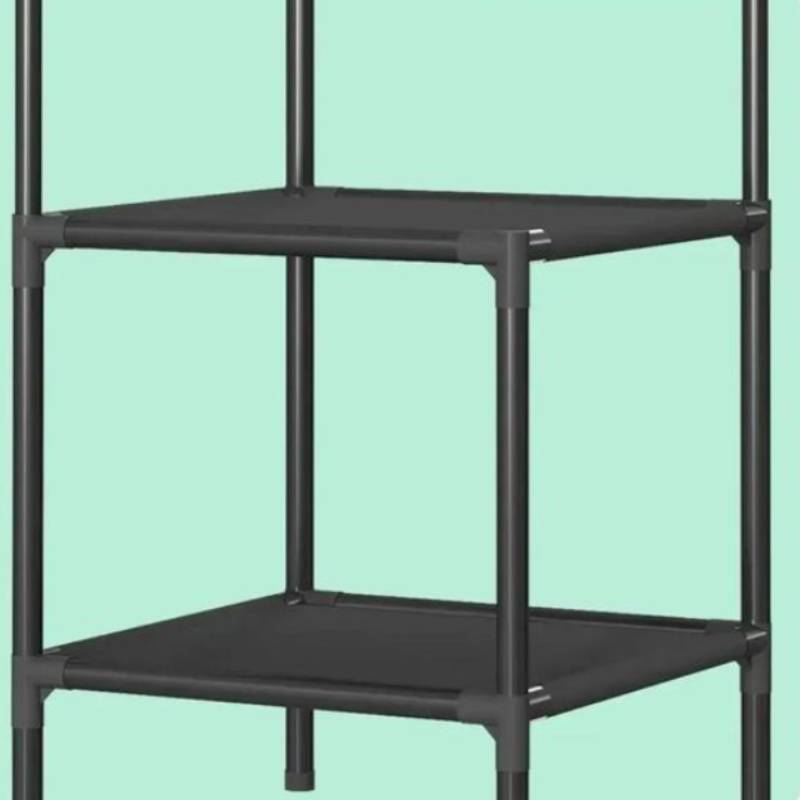 Penderie de coin avec porte manteaux et étagère de chaussures 3 Niveaux – Image 5