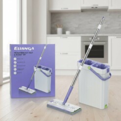 Alternative view of Seau magique avec balai rotatif microfibre FIRLA