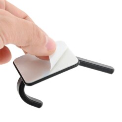 Alternative view of Crochet mural adhésif double noir FIRLA