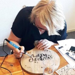 Alternative view of Mini fer à souder stylo à bois 10W 23PCS