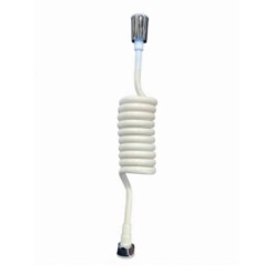 Flexible pour robinet d'ablution blanc