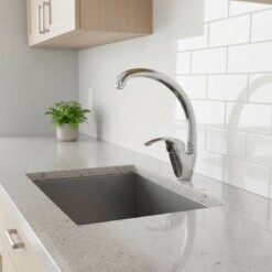 Alternative view of Mitigeur de cuisine chromé à levier