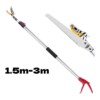 Sécateur à manche long extensible avec scie 3m
