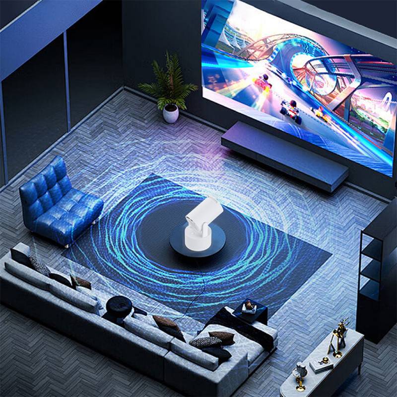 Mini Projector Karaoke Portable rotatif 1080P – Image 2