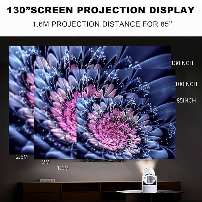 Mini Projector Karaoke Portable rotatif 1080P – Image 7