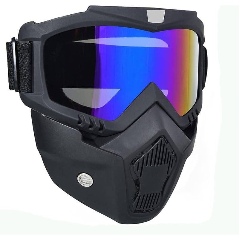 Masque de moto détachable protection UV et vent – Image 7