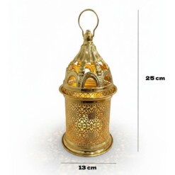 Alternative view of Fanous doré pour décoration Ramdan avec sonnerie GM