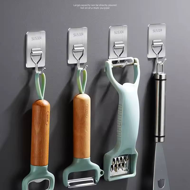 Crochet adhésif en acier inoxydable FIRLA 4PCS – Image 3