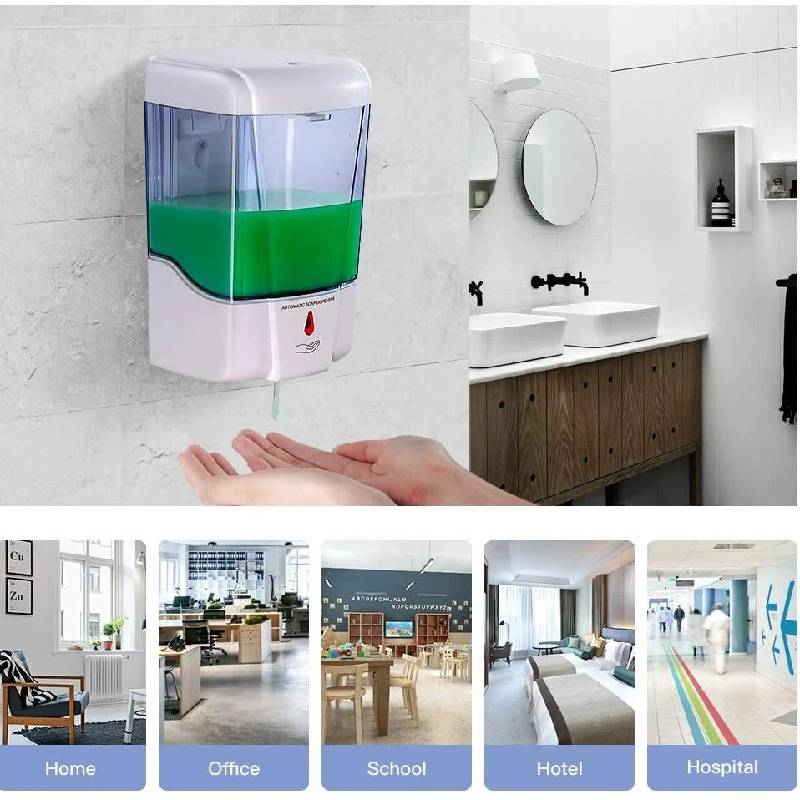 Distributeur savon liquide mural automatique 600ml – Image 5