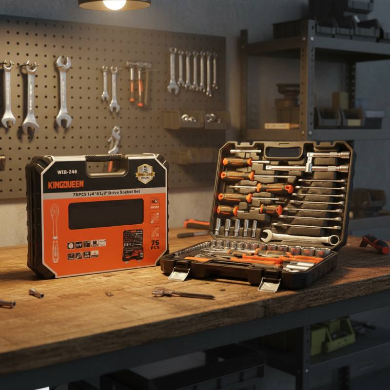 Caisse à outils multifonction KINGQUEEN 76 pièces