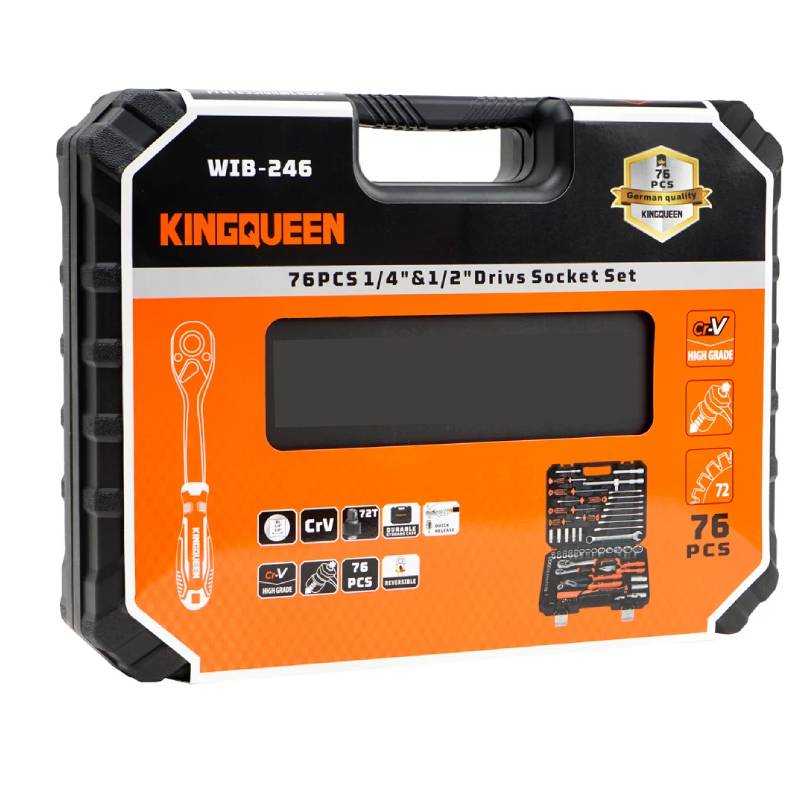 Caisse à outils multifonction KINGQUEEN 76 pièces – Image 3