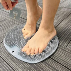 Alternative view of Tapis de douche pour les pieds et coussin de lavage du dos avec ventouses