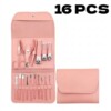 Ensemble de manucure pédicure coupe ongles luxueux 16PCS