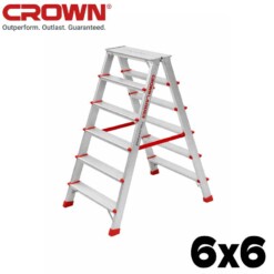 Escabeau 6x6 en Aluminium CROWN