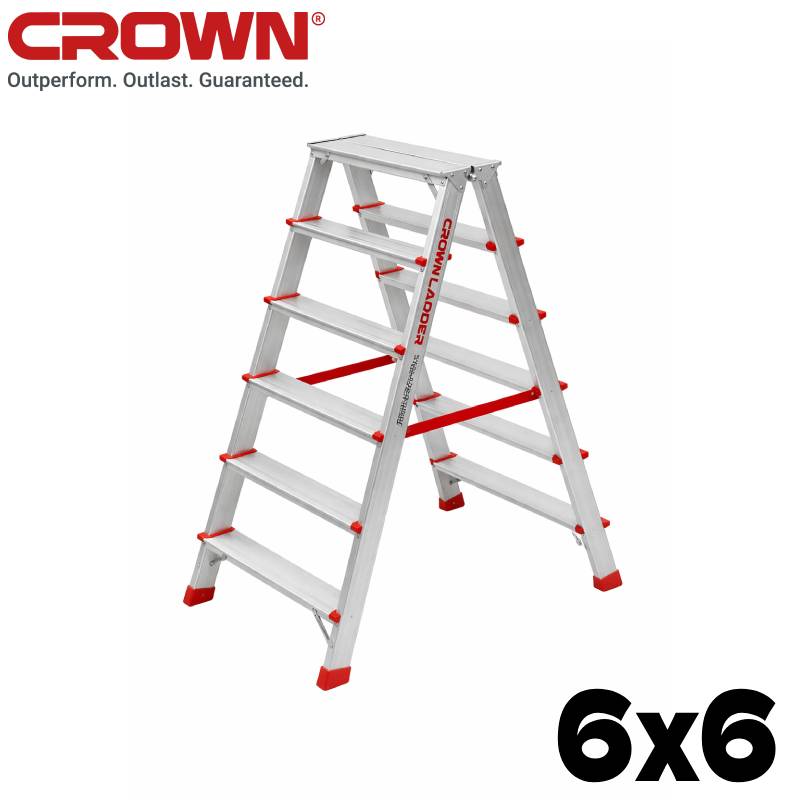 Escabeau 6x6 en Aluminium CROWN