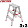 Escabeau 3x3 en Aluminium CROWN