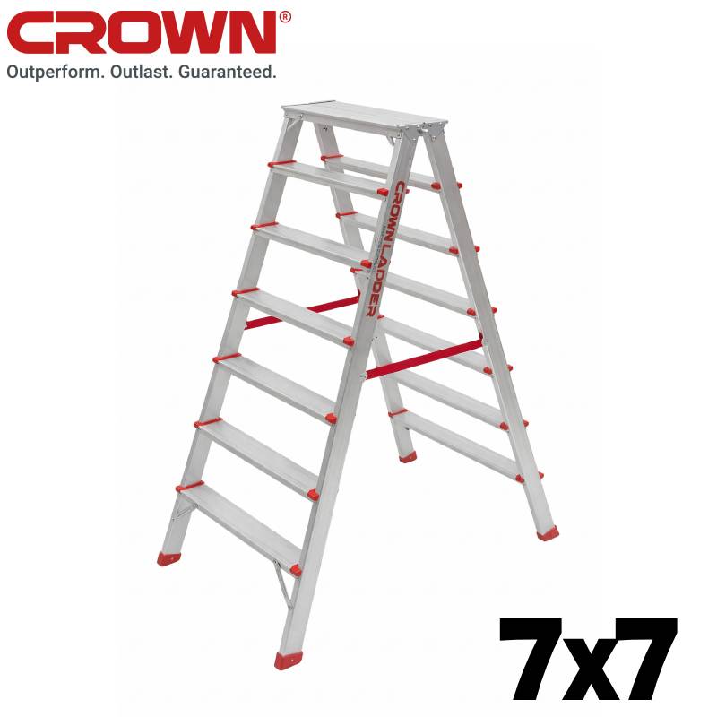 Escabeau 7x7 en Aluminium CROWN