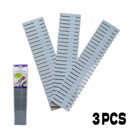 Organisateur de tiroir adjustable 3PCS