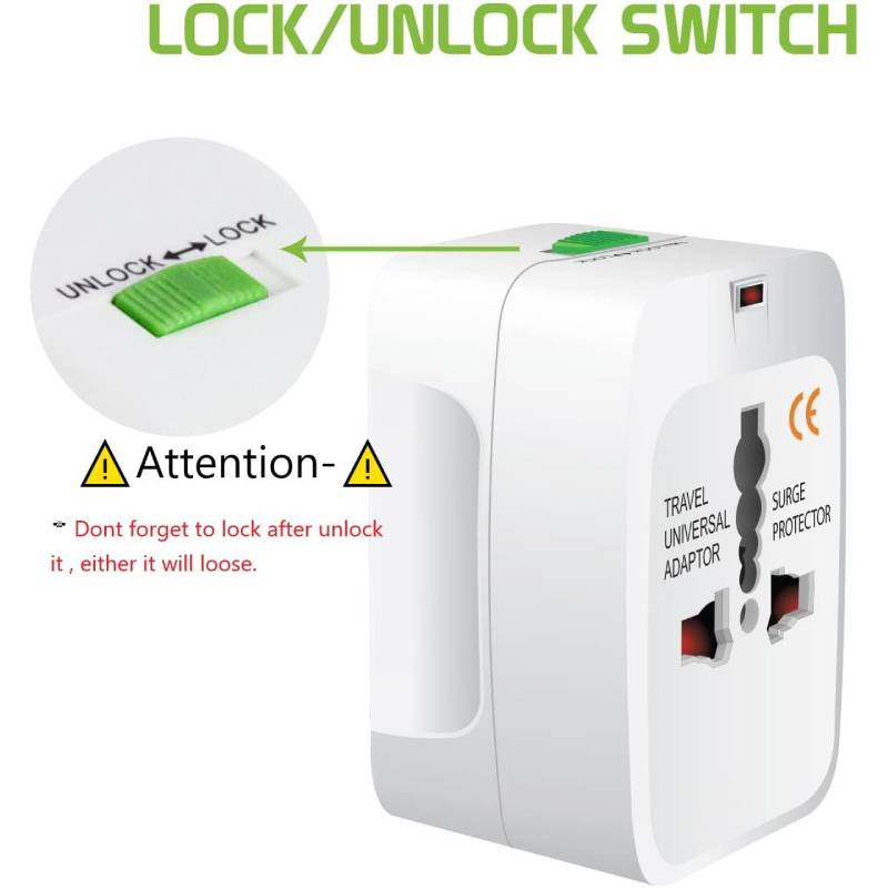 Adaptateur de voyage universel All in One – Image 4