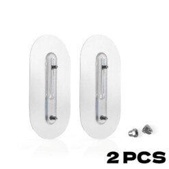 Crochets à vis réglable adhésifs 2PCS