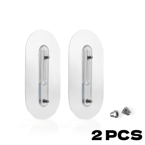 Crochets à vis réglable adhésifs 2PCS