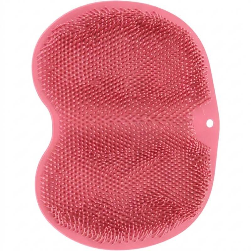 Tapis de douche pour les pieds et coussin de lavage du dos avec ventouses – Image 11