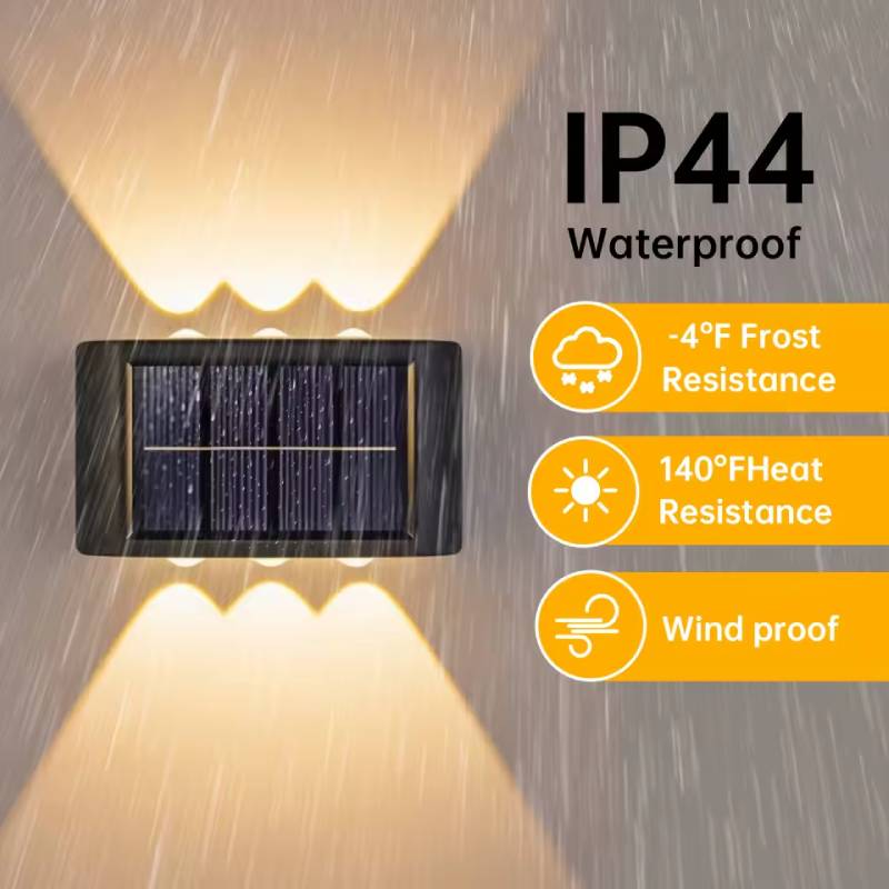 Applique LED mural détecteur de mouvement solaire étanche 2PCS – Image 5