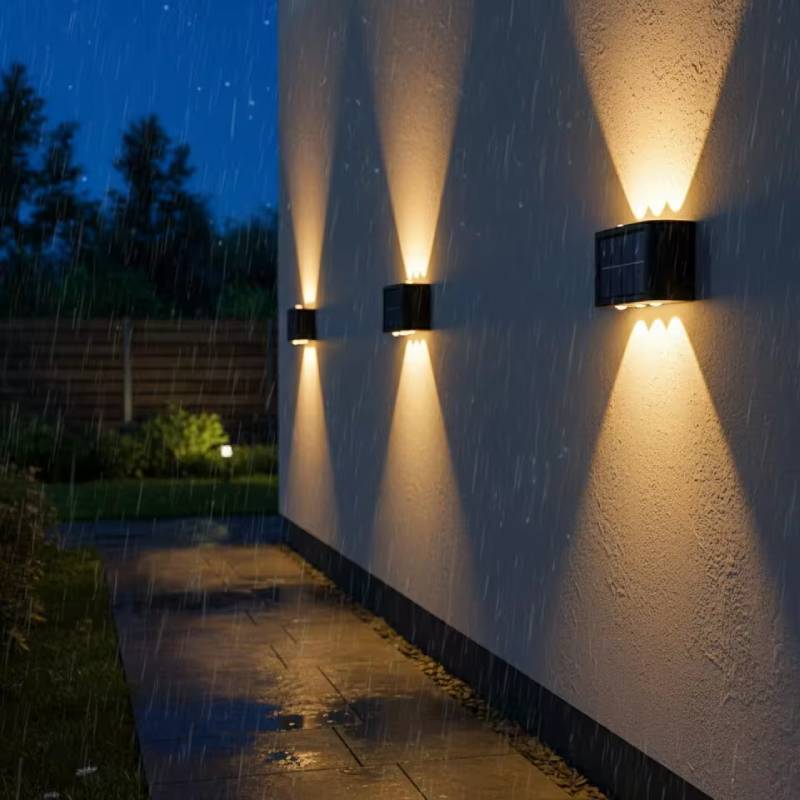 Applique LED mural détecteur de mouvement solaire étanche 2PCS – Image 3