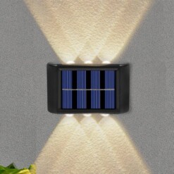 Applique LED mural détecteur de mouvement solaire étanche 2PCS