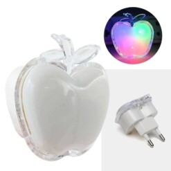 Mini Lampe veilleuse à prise 1W colorée Apple