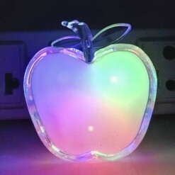 Alternative view of Mini Lampe veilleuse à prise 1W colorée Apple