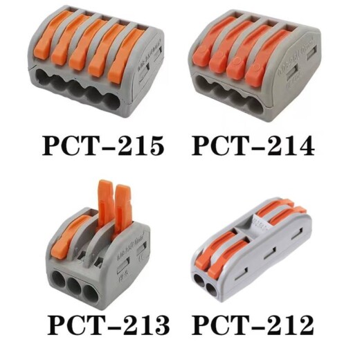 Lot de 12 Domino WAGO Gris 2/3/4/5 pins