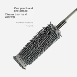 Alternative view of Balai microfibre essoreur rotatif en chenille