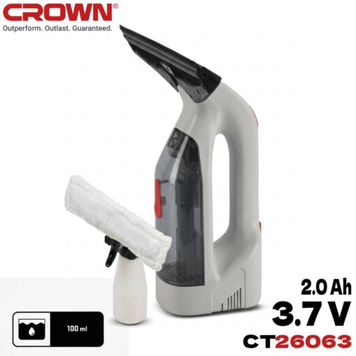 Nettoyeur de vitre sans fil 3.7V 100ml CROWN CT26063