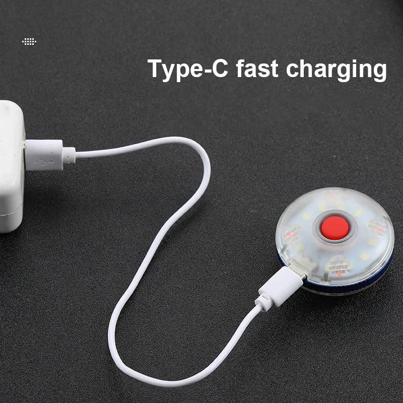 Mini lampe porte clé ronde aimanté rechargeable 300mAh – Image 4