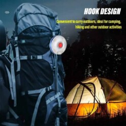 Alternative view of Mini lampe porte clé ronde aimanté rechargeable 300mAh