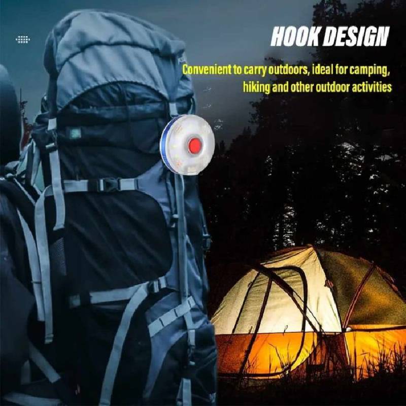 Mini lampe porte clé ronde aimanté rechargeable 300mAh – Image 2