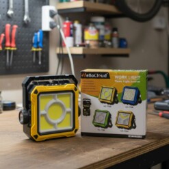 Alternative view of Projecteur Power Bank rechargeable solaire avec caisse à outils 2en1