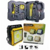 Projecteur Power Bank rechargeable solaire avec caisse à outils 2en1