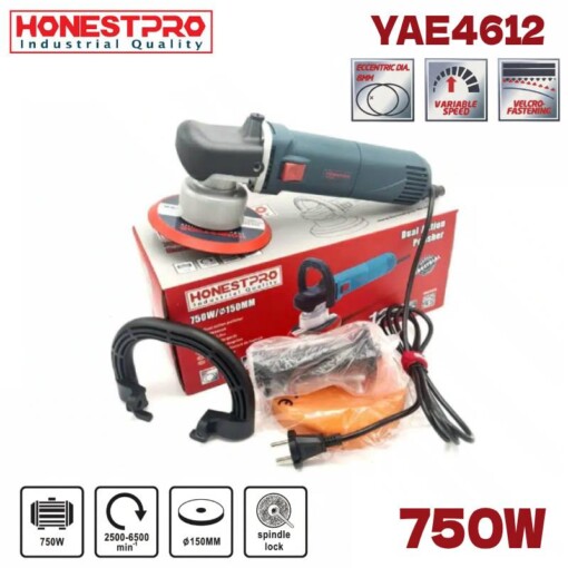 Polisseuse Orbitale 150mm 750W HONESTPRO YAE4612