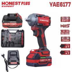 Boulonneuse Clé a choc sans-fil brushless 350n.m 21v HONESTPLUS YAE6177